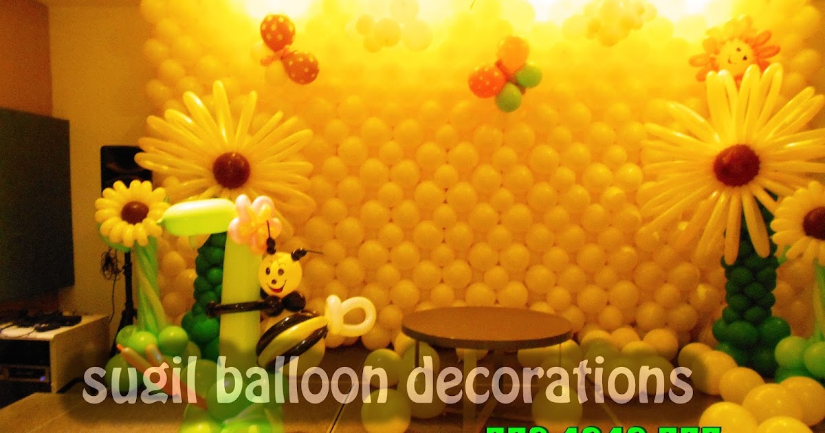 sugil balloon decorations in vijayawada