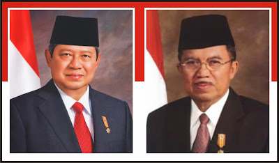 Gambar Presiden Susilo Bambang Yudhoyono dan Muhammad Jusuf Kalla
