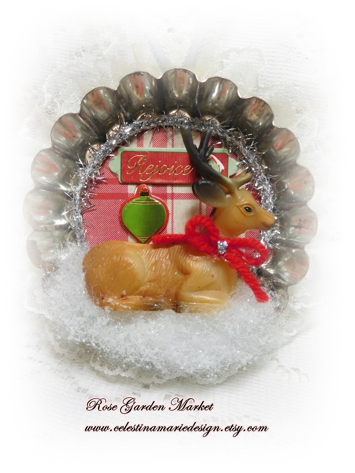 Tart Pan Ornaments Rose Garden Market