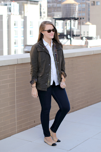 barbour quilted utility jacket