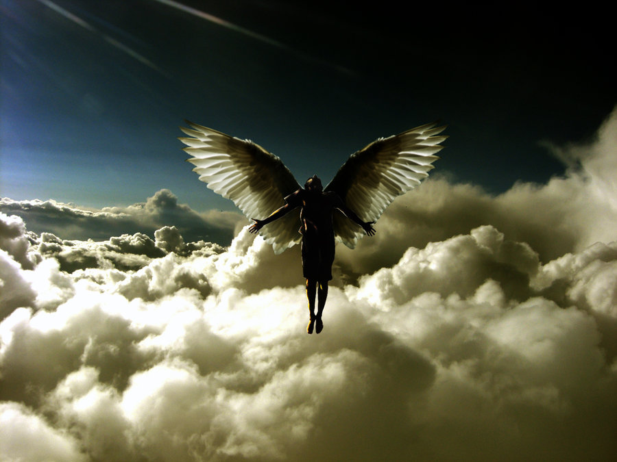 Angelic Ascension: Unveiling The Symbolism Of Angels Flying In The Clouds