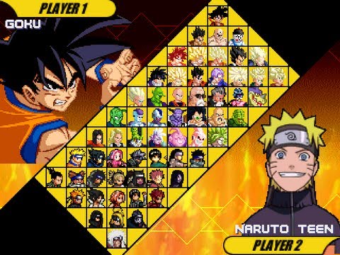 Dragon Ball VS Naruto MUGEN game characters