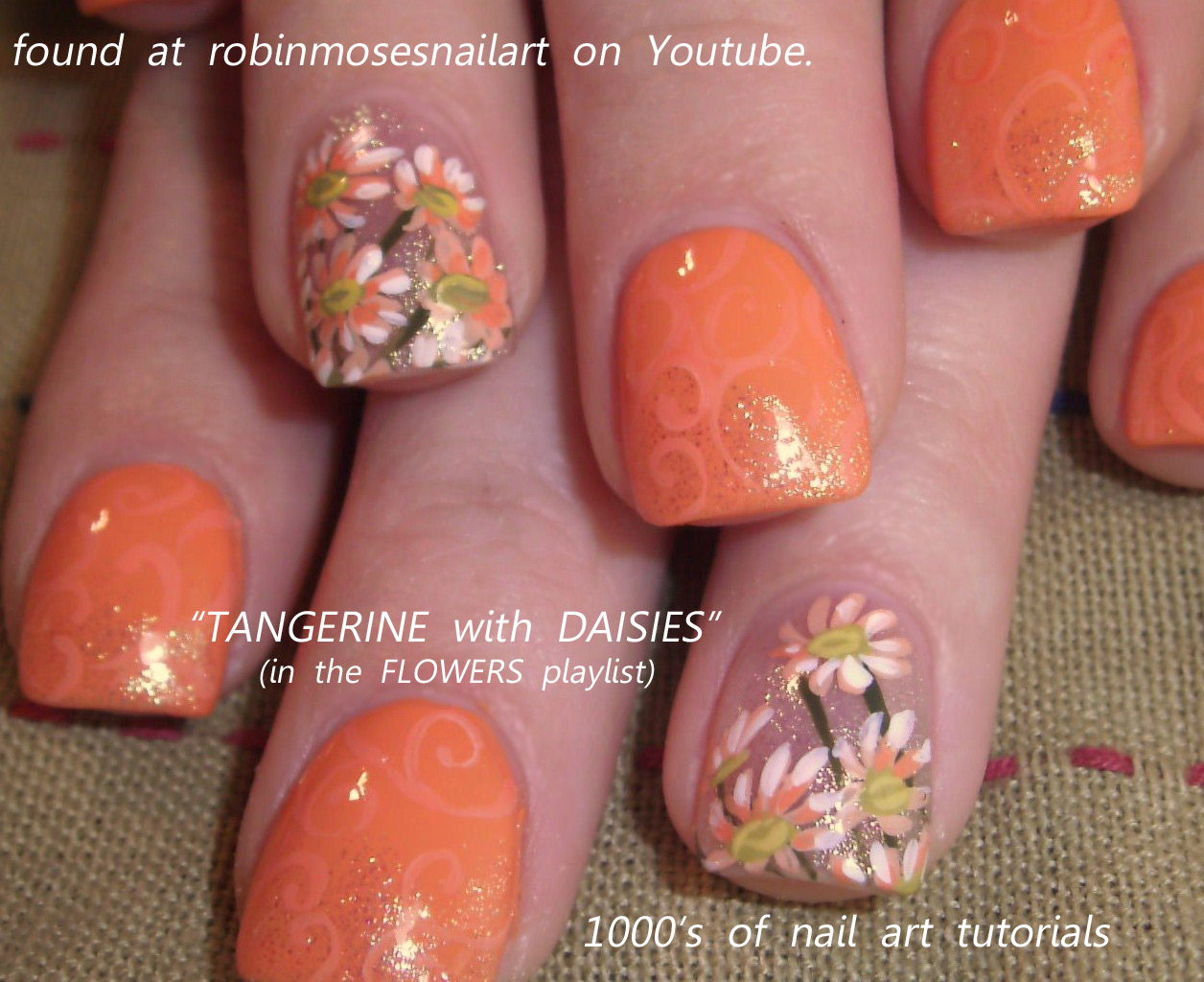 Nail Art by Robin Moses baby shower nails, polka dots and stripe nails