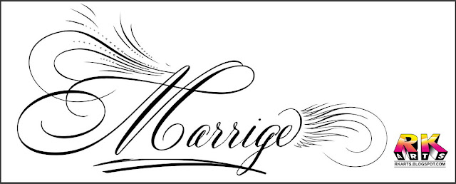 Marriage Calligraphy Typography