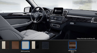 Màu nội thất Mercedes GLS 500 4MATIC 2015 Nội thất Mercedes GLS 500 4MATIC 2015 màu Xám Crystal 228