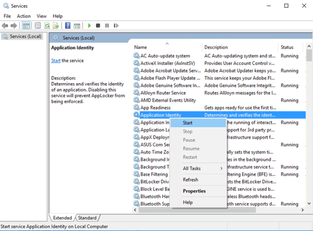 قائمة ابدأ في ويندوز 10 لا تعمل ؟ إليك بعض الحلول لاصلاحها Fix-windows-10-start-menu-not-working-application-identity