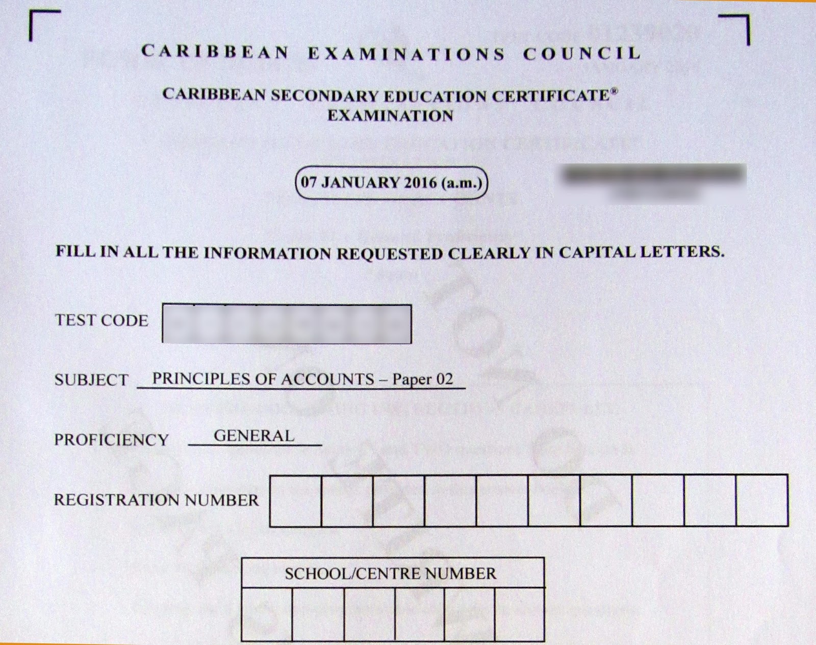 CSEC Paper 1 Past Papers
