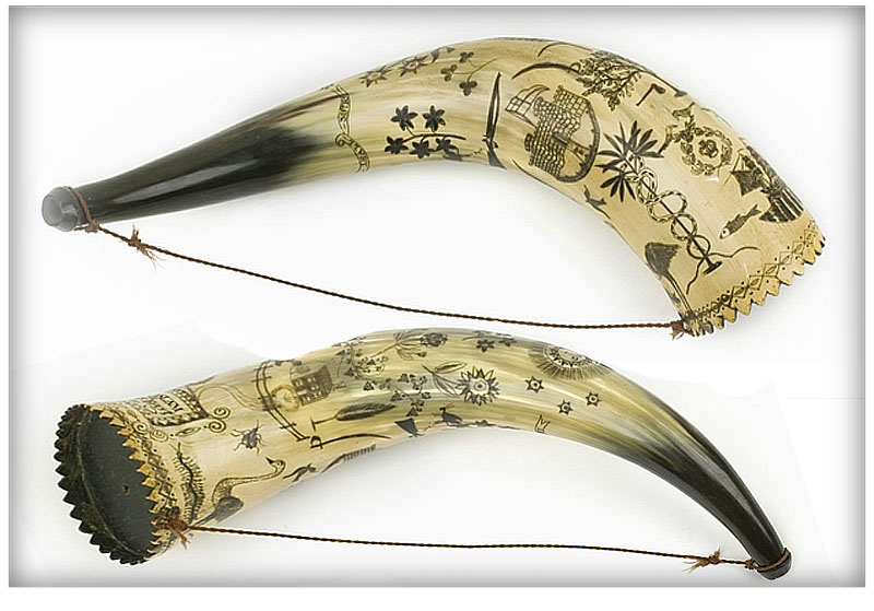 zingHOUSE Horn And Bone AUSTRALIAN HORN SCRIMSHAW