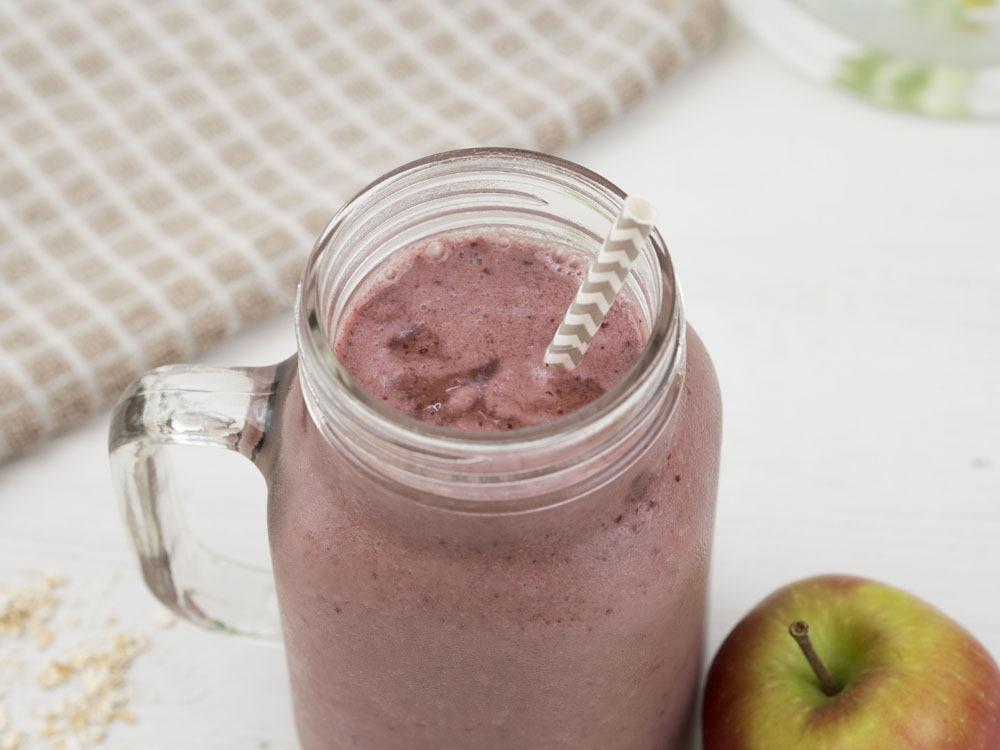 Cherry and Apple Peanut Butter Smoothie Recipe