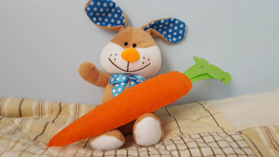 Felt Carrot for Easter decor - with pattern Felt Carrot for Easter decor - with pattern