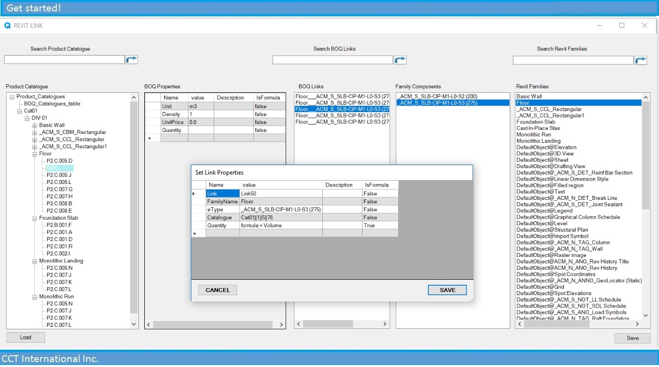 Revit AddOns BIM BOQ Quantifier Bill of Quantities