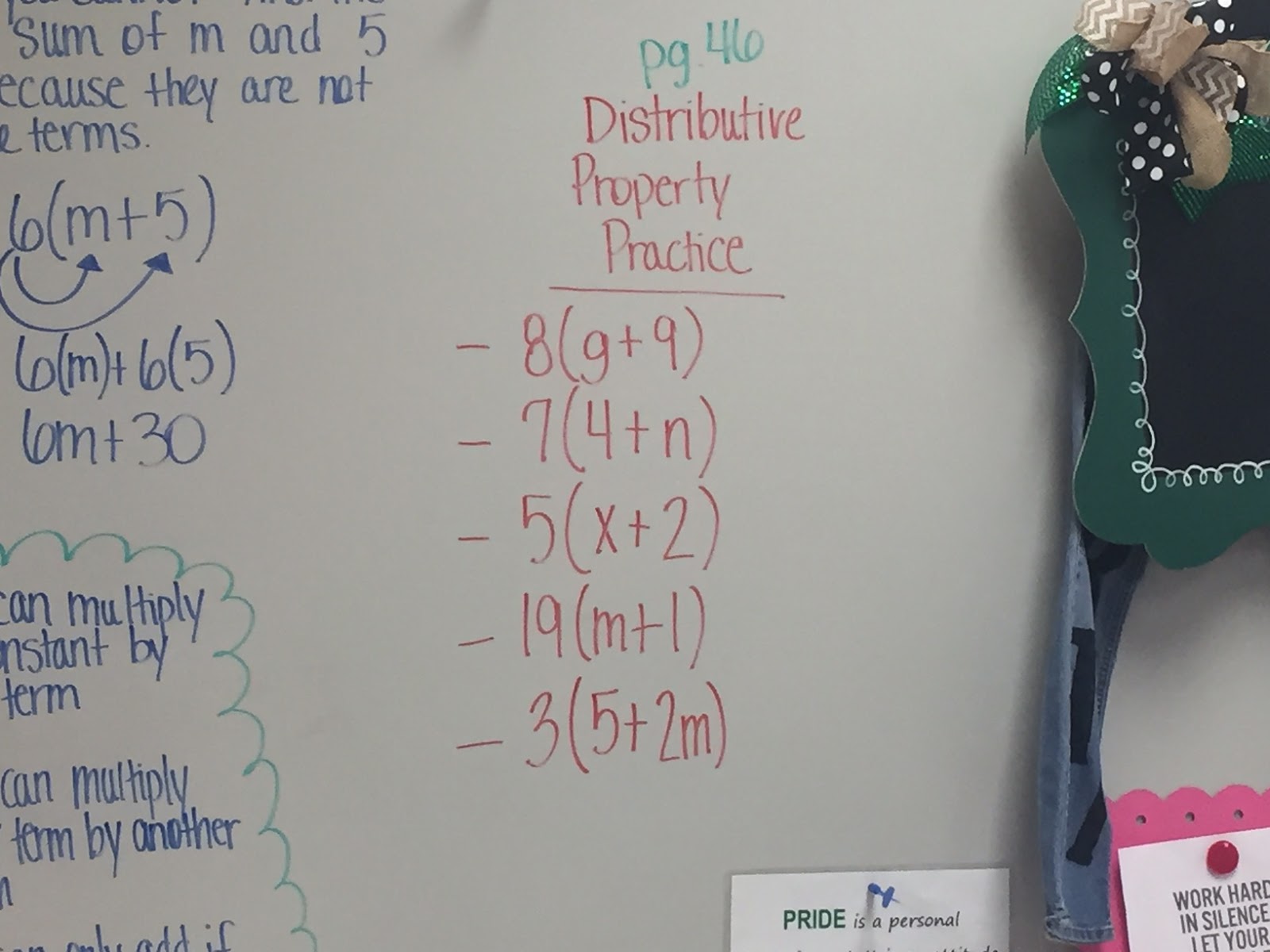Mrs. White's 6th Grade Math Blog: COMBINING LIKE TERMS & DISTRIBUTIVE