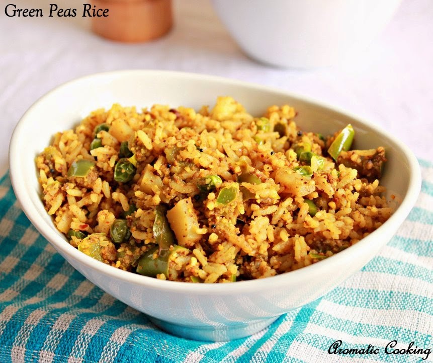 Aromatic Cooking: Green Peas Rice