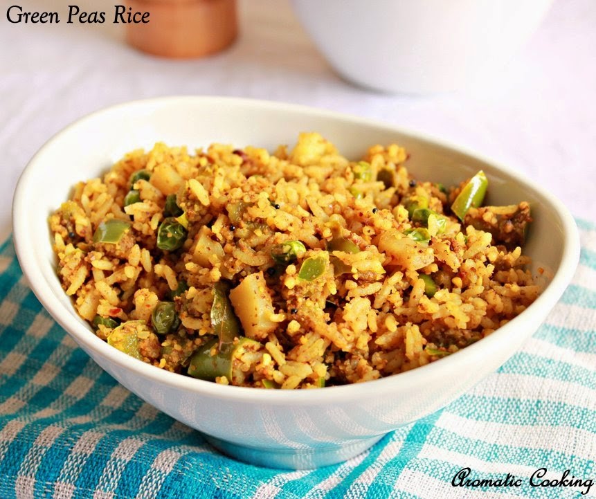 Aromatic Cooking Green Peas Rice