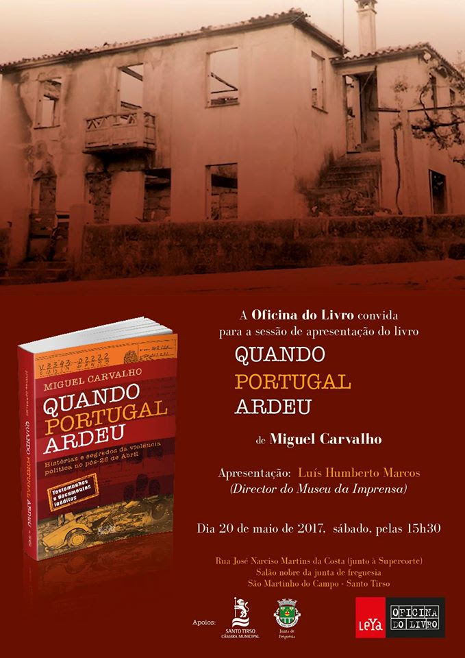 Marcador de Livros Apresentação de “Quando Portugal Ardeu”. Com
