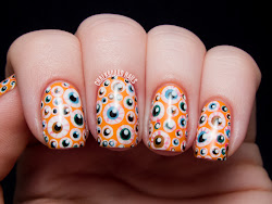 halloween nail nails eyeball eyeballs chalkboard designs idea awesome length highlights tutorials favorite october tutorial especially arm tan