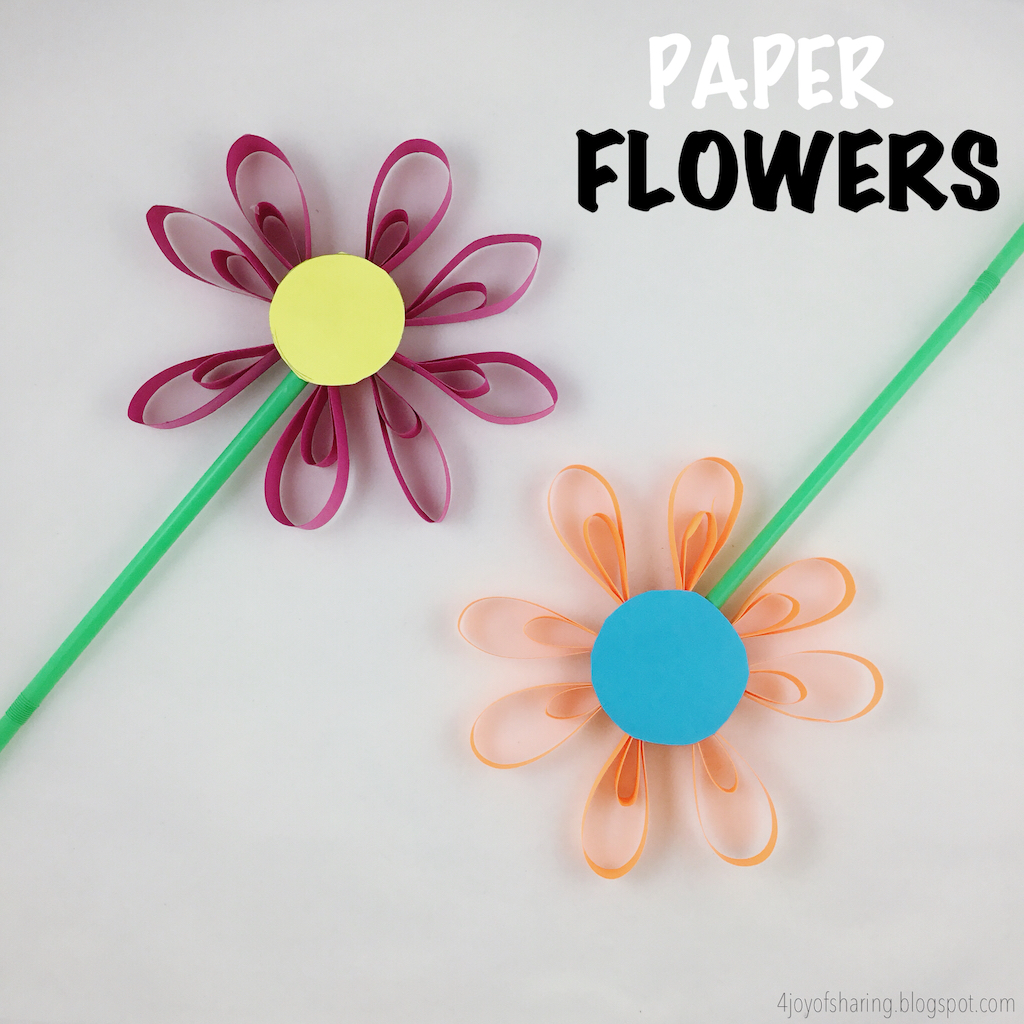 Easy Origami Flower Craft For Kids