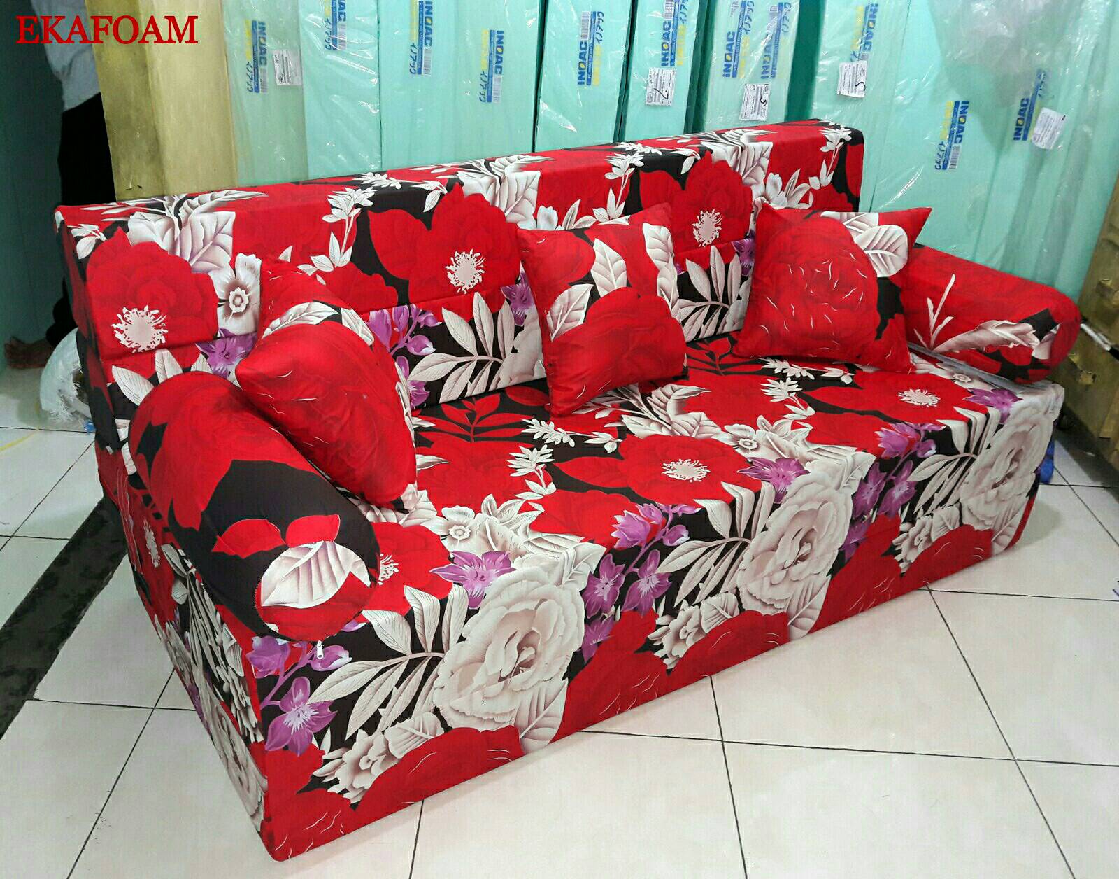 Sofa Bed Inoac Motif Bunga Arsitekhom