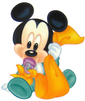 Mickey mouse bebe con chupete