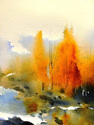 watercolor landscape paintings watercolour trees painting water watercolors abstract fall colour wet landscapes tamara artists tutorials watercolours winter aquarelle orlova