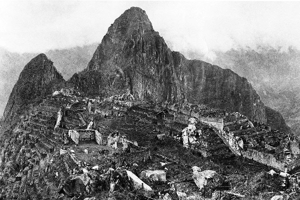 Fotografía de Machu Picchu tomada en 1912 por Hiram Bingham