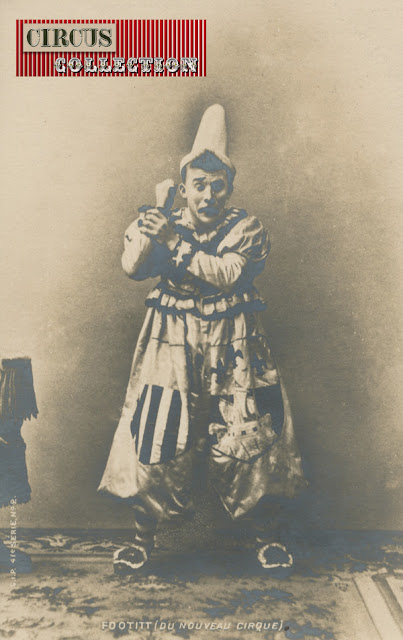Le clown Footit en carte postale