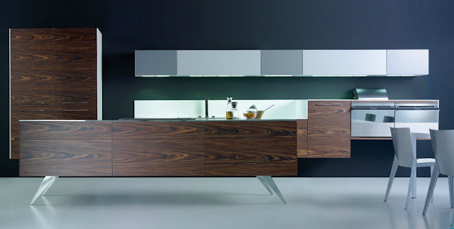 Muebles de cocina suspendidos: ligeros a la vista y resistentes al uso