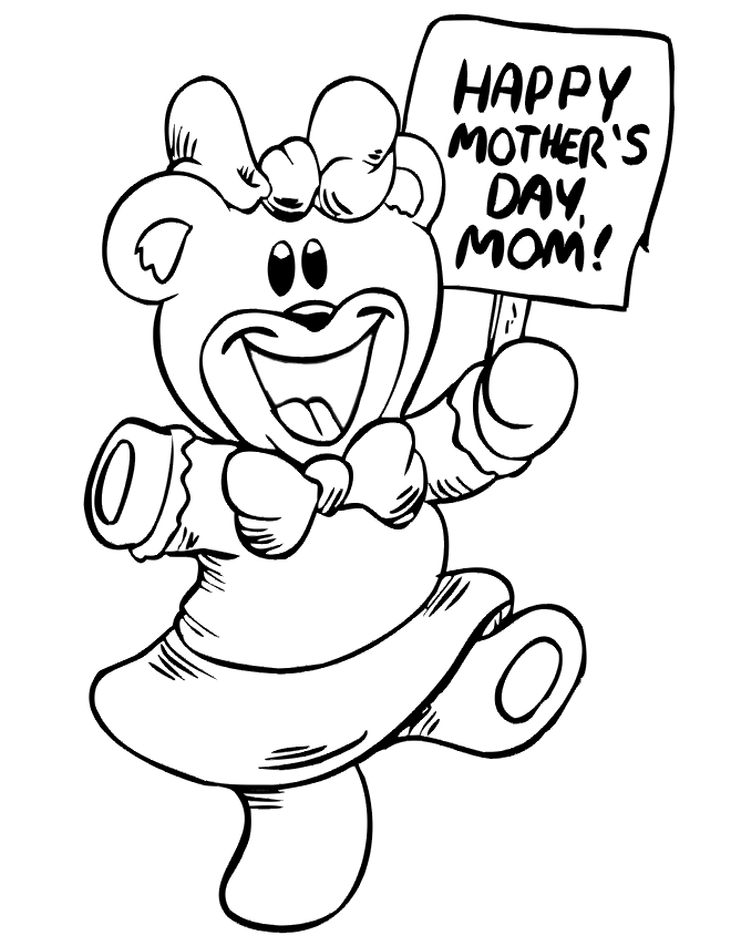 Free Coloring Pages Mothers Day Coloring Pages For Children