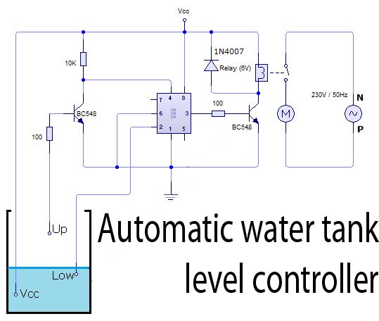 Automatic Water Tank Level Controller - Electrical Blog