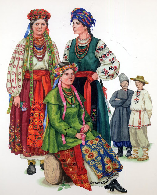 FolkCostume&Embroidery: East Polissia Costume with Talijka, or skirt ...