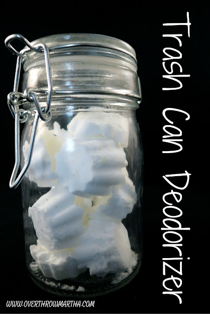 DIY Trash Can Deodorizer will keep your kitchen smelling fresh and clean #DIY