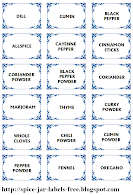 Spice jar labels and template to print free 1