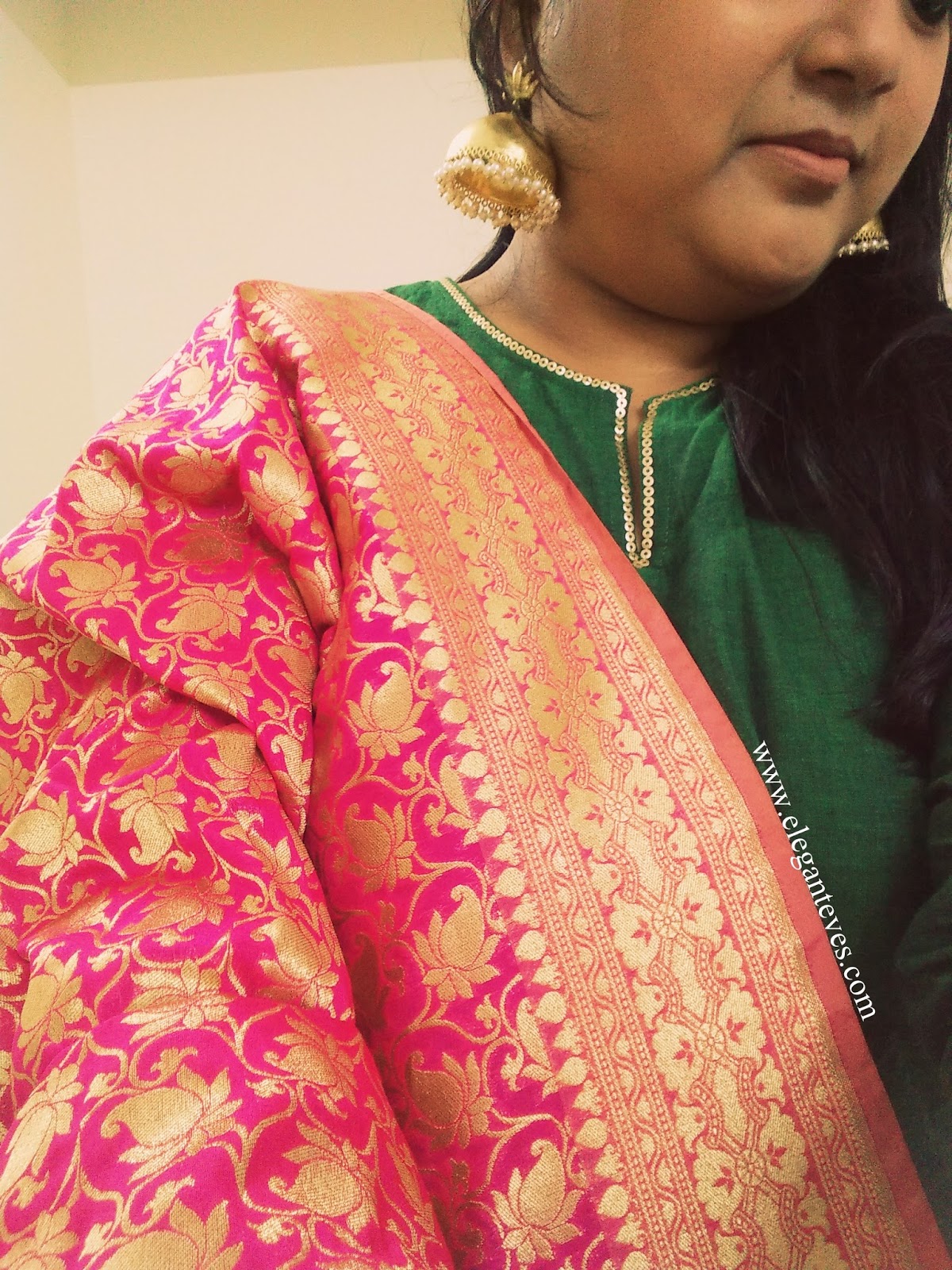 How to wear a Banarasi Dupatta and stay comfortable Elegant Eves