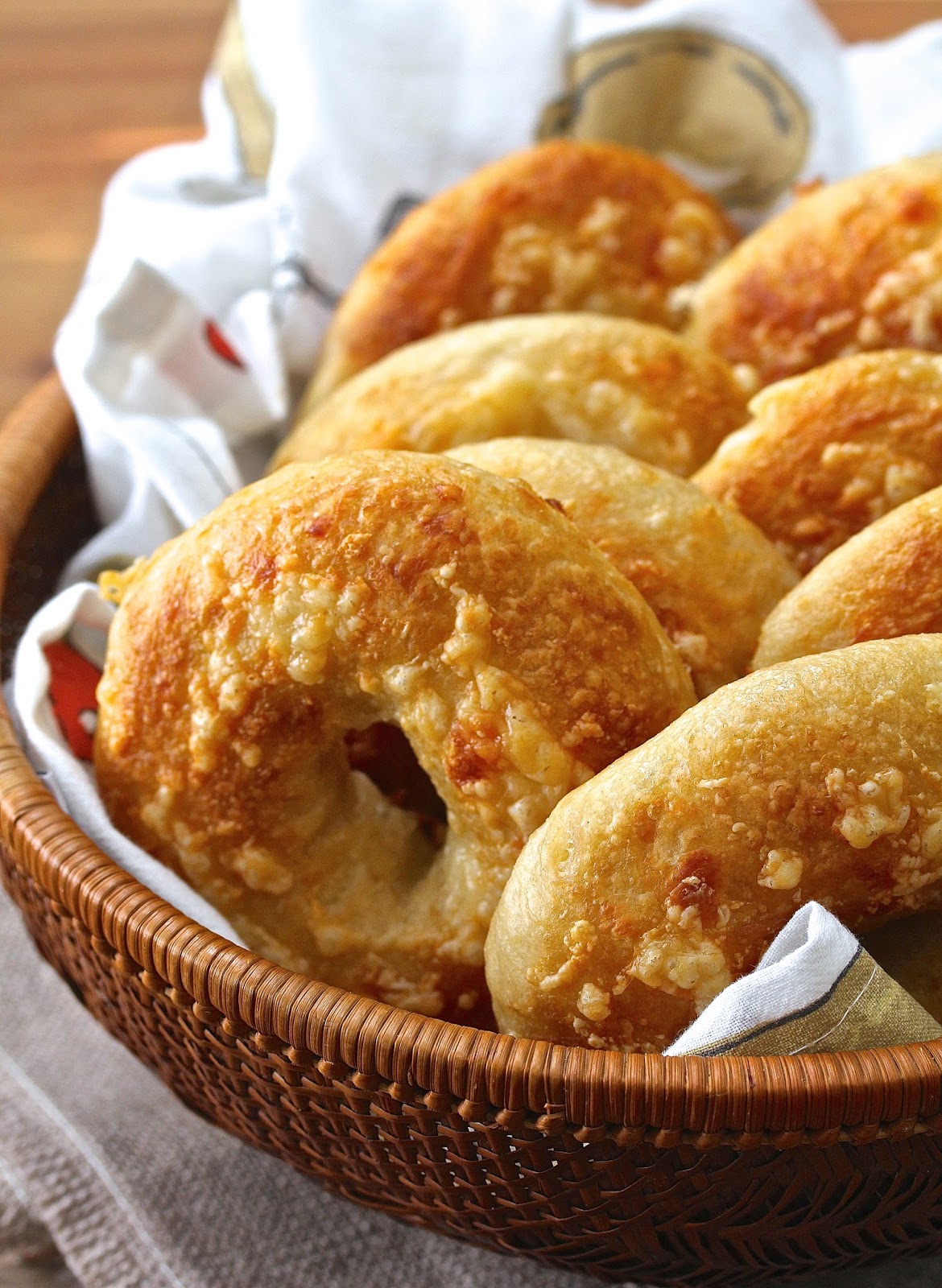 Asiago Cheese Bagels Karen's Kitchen Stories