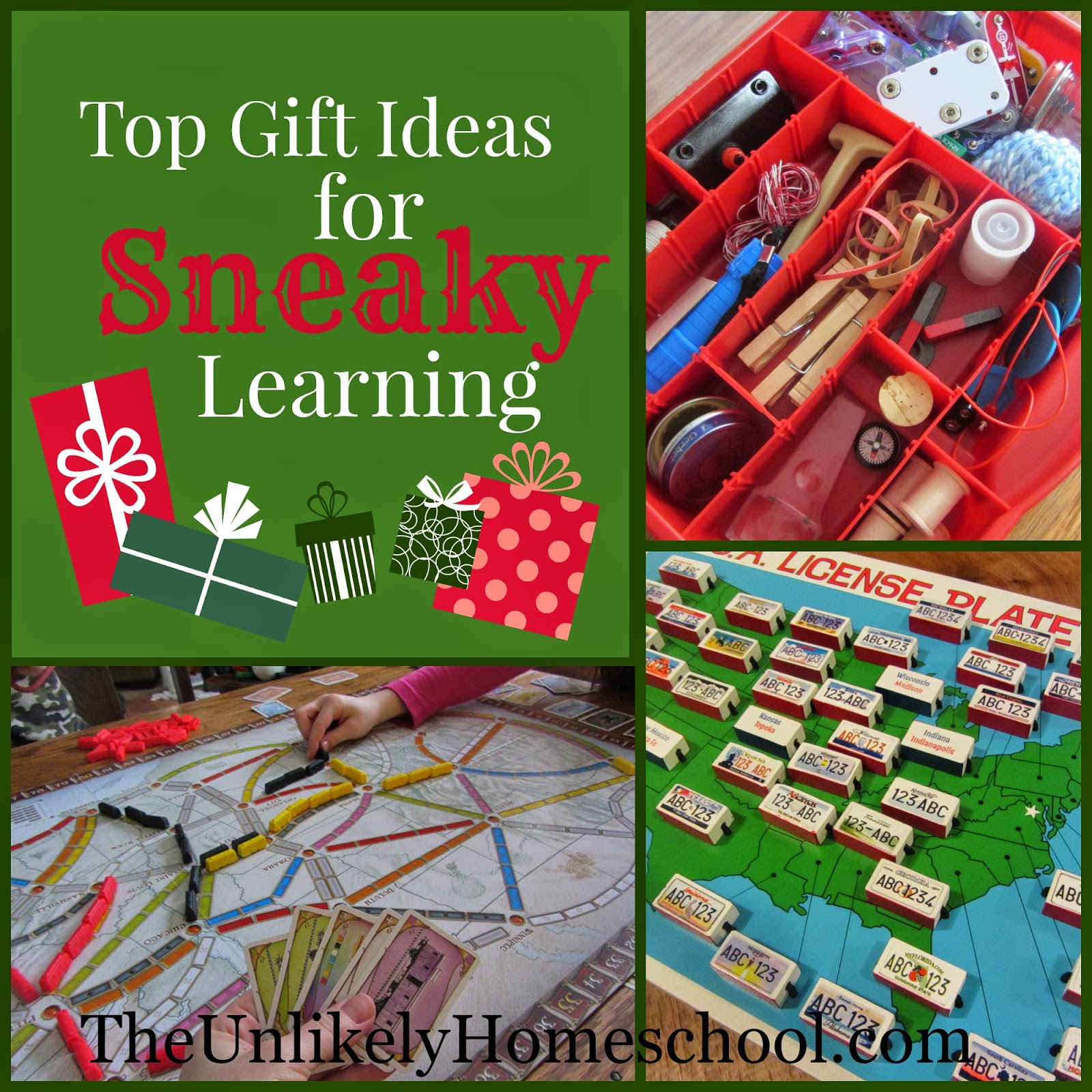 Top Gift Ideas for Sneaky Learning {The Unlikely Homeschool}
