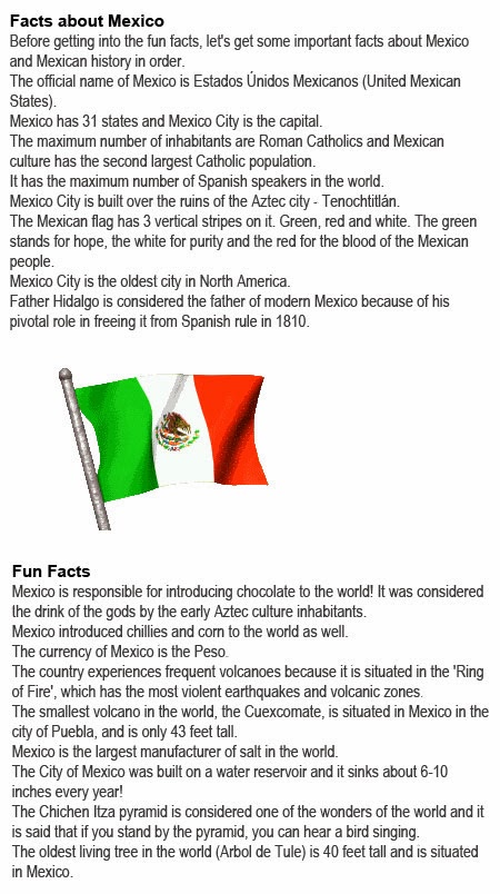 Mexico info for kids