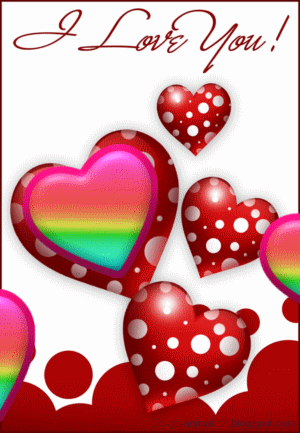 animated free gif: 3d gif animation free ecards i love you color heart