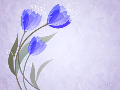 Vector Floral Background Lovely Flowers ~ Artline : Feel The Creation!