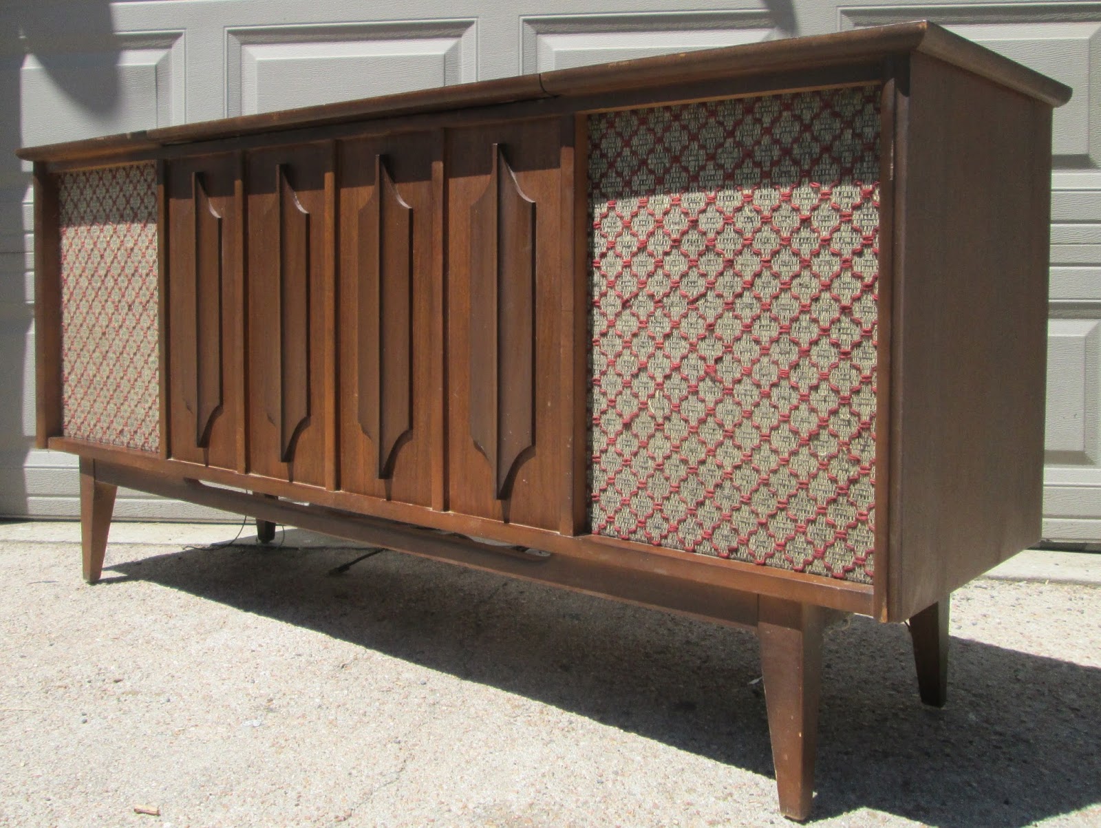 Circa Modern Mid Century Walnut Credenza Console Sold