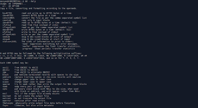 dd command line on terminal Linux http://newcomerubuntu.blogspot.co.id
