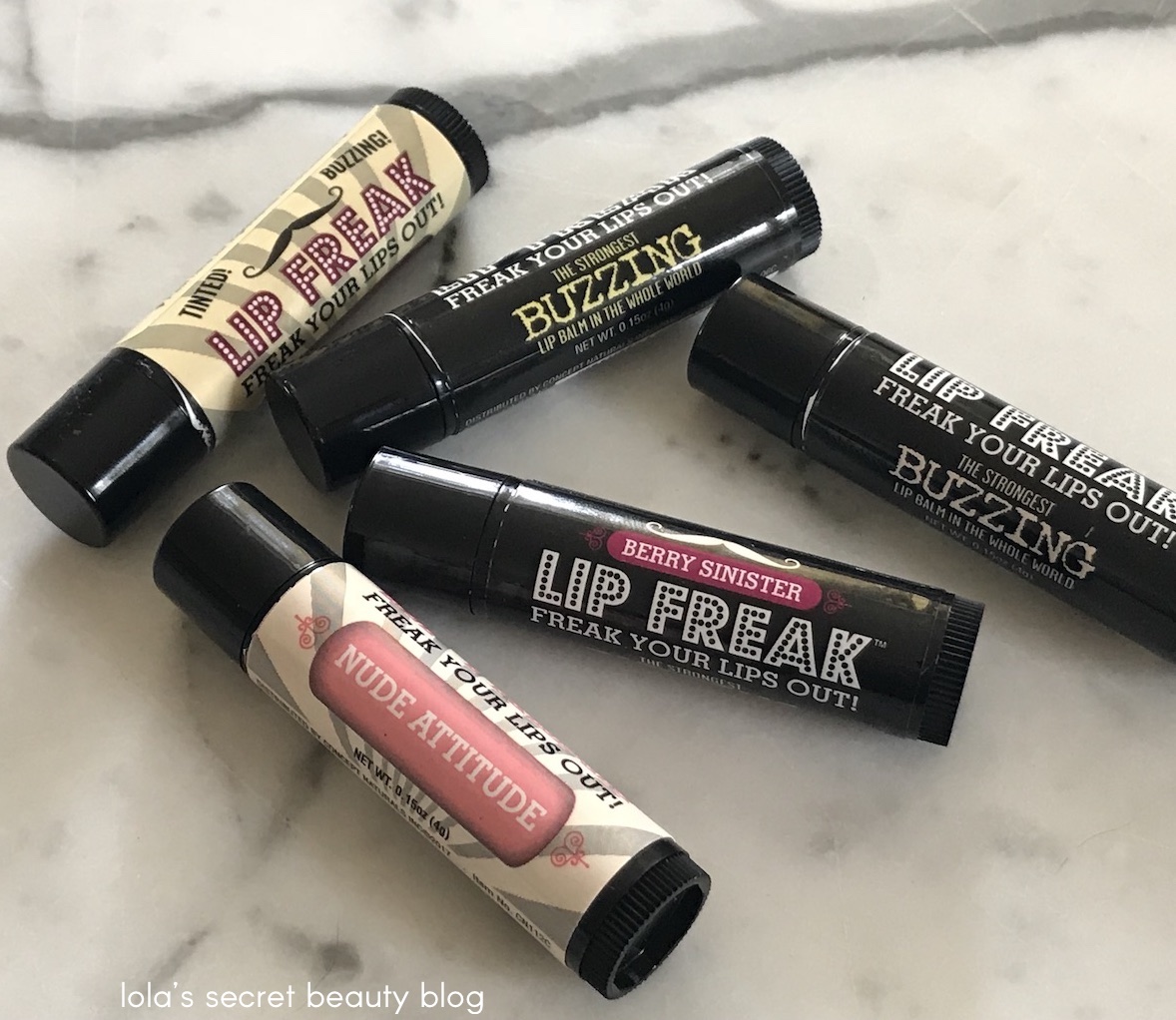 lola's secret beauty blog Doctor Lip Bang's Lip Freak Lip Balms and