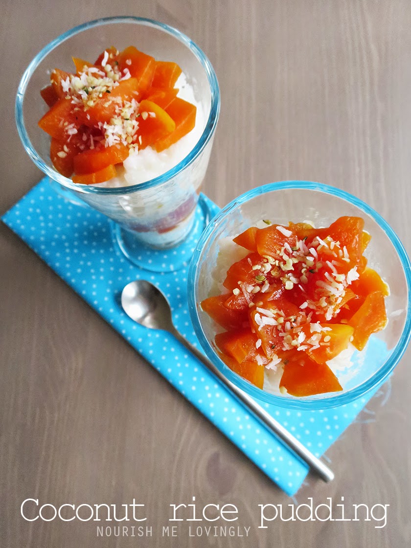 Nourish me lovingly Coconut rice pudding (GF, DF, V+)
