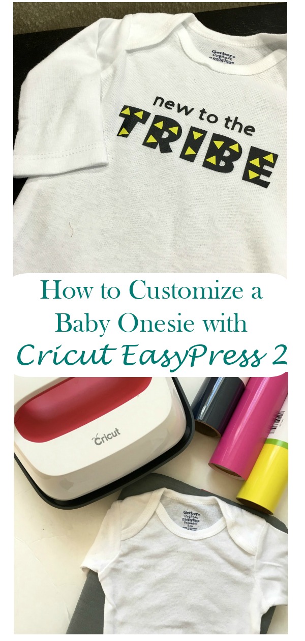Real Girl's Realm Custom Baby Onesie With Smaller Cricut EasyPress 2