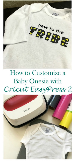 Real Girl's Realm: Custom Baby Onesie With Smaller Cricut EasyPress 2