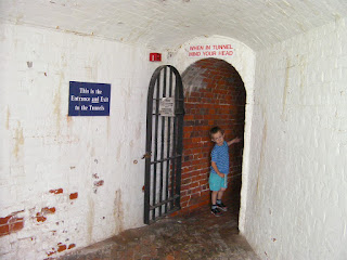 entrance to tunnels under southsea castle, caponier