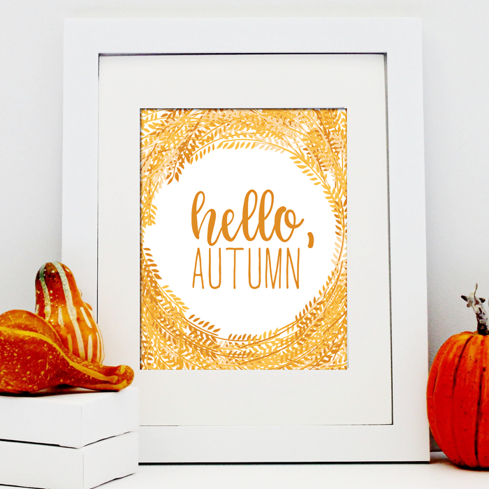 i should be mopping the floor: Hello, Autumn Free Printable