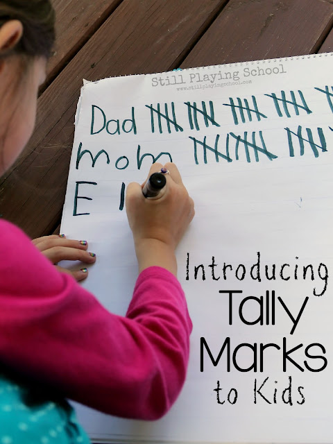 Teaching tally marks to kids