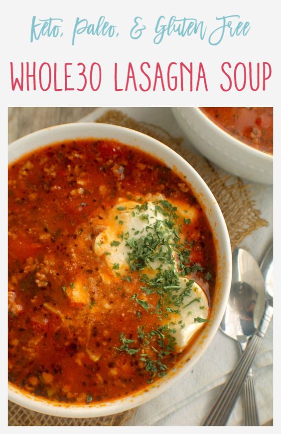 Whole30 Lasagna Soup