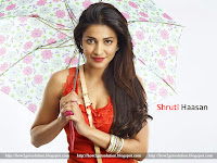 shruti hassan, hot, holding umbrella, red skirt, photo, for tablet screensaver