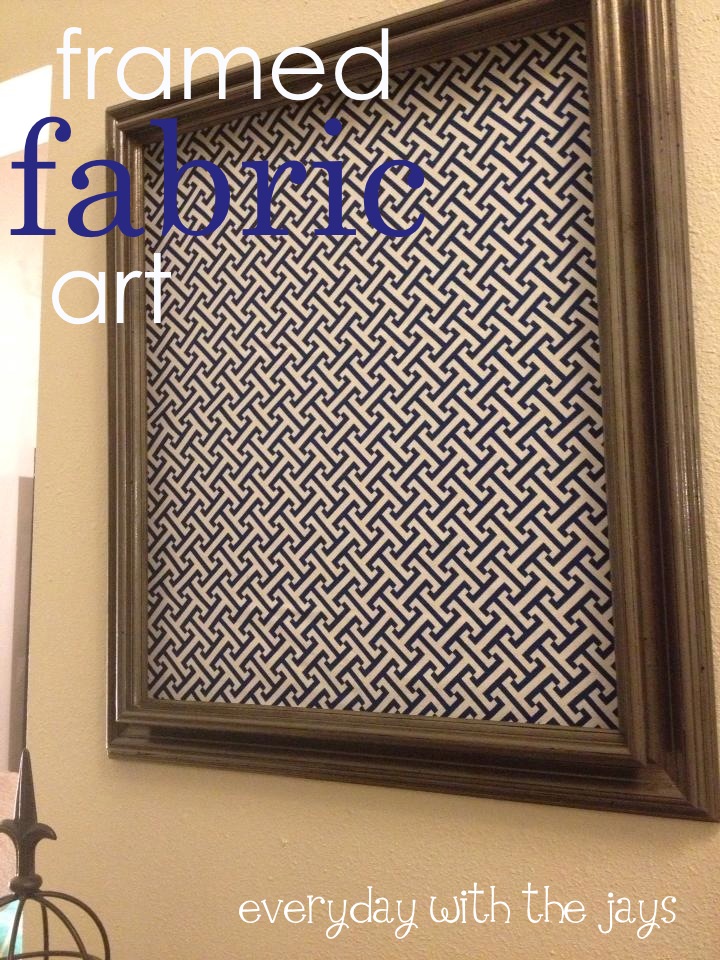 Everyday with the Jays [make] Framed Fabric Art